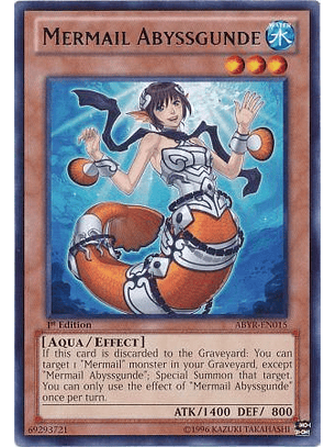 Mermail Abyssgunde - ABYR-EN015 - Rare 1st Edition