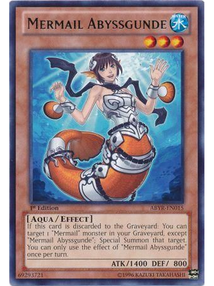 Mermail Abyssgunde - ABYR-EN015 - Rare 1st Edition 1