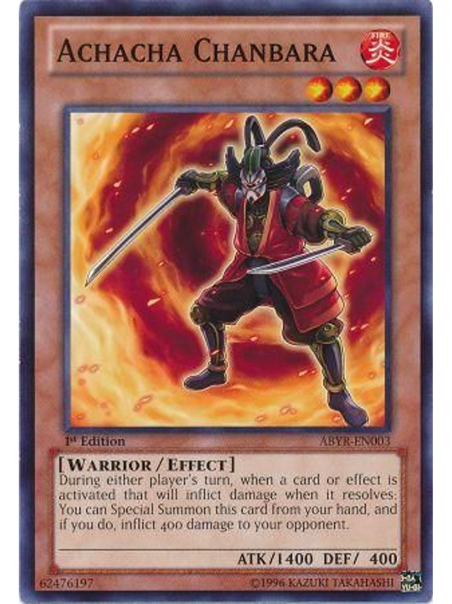 Achacha Chanbara - ABYR-EN003 - Common 1st Edition 1