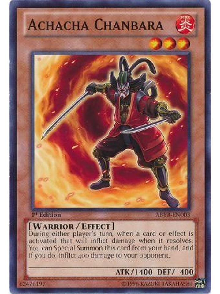 Achacha Chanbara - ABYR-EN003 - Common 1st Edition 1