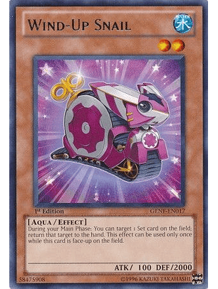 Wind-Up Snail - GENF-EN017 - Rare 1st Edition
