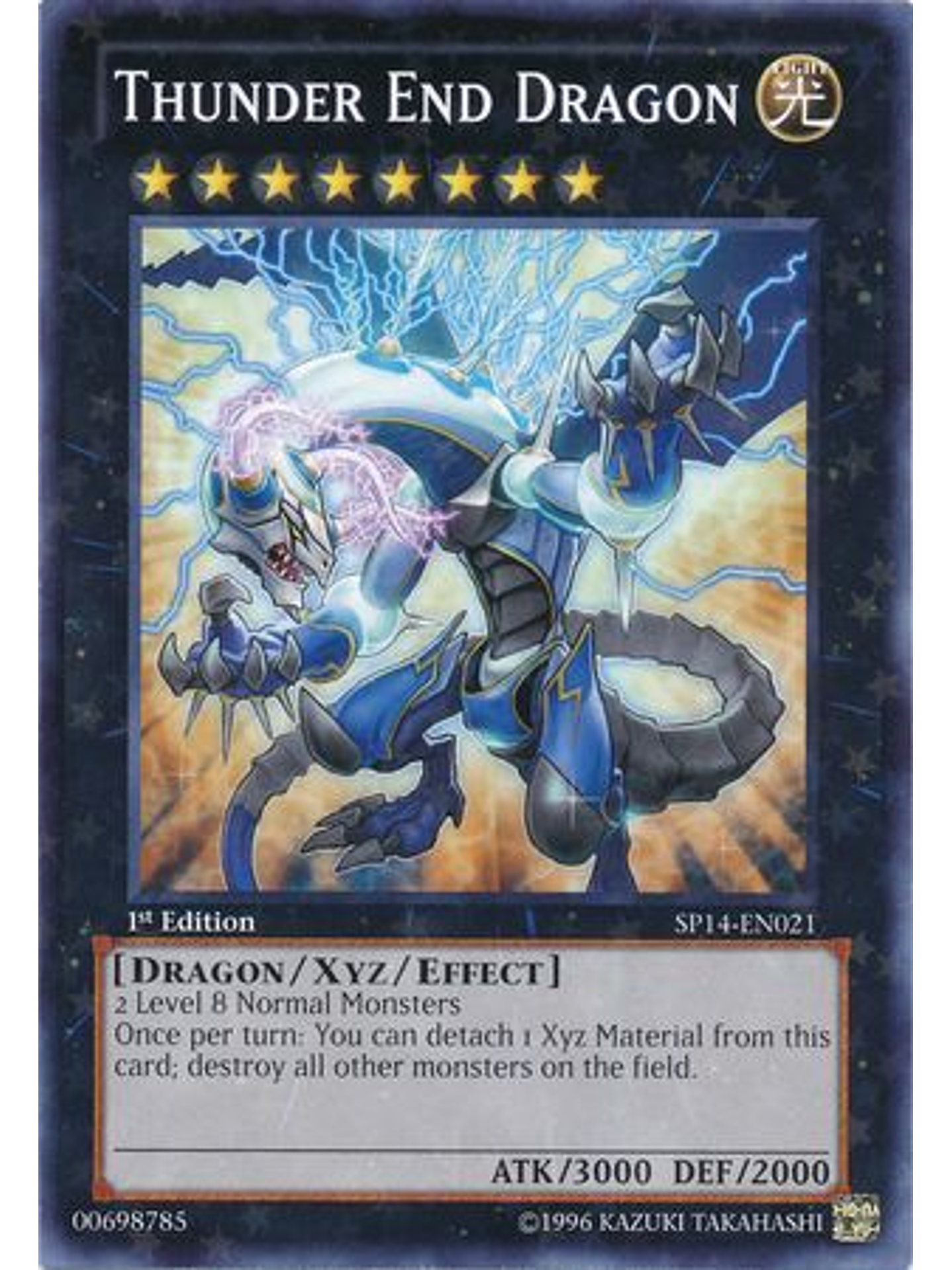 Thunder End Dragon - SP14-EN021 - Starfoil Rare 1st Edition 1