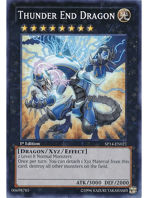 Thunder End Dragon - SP14-EN021 - Starfoil Rare 1st Edition