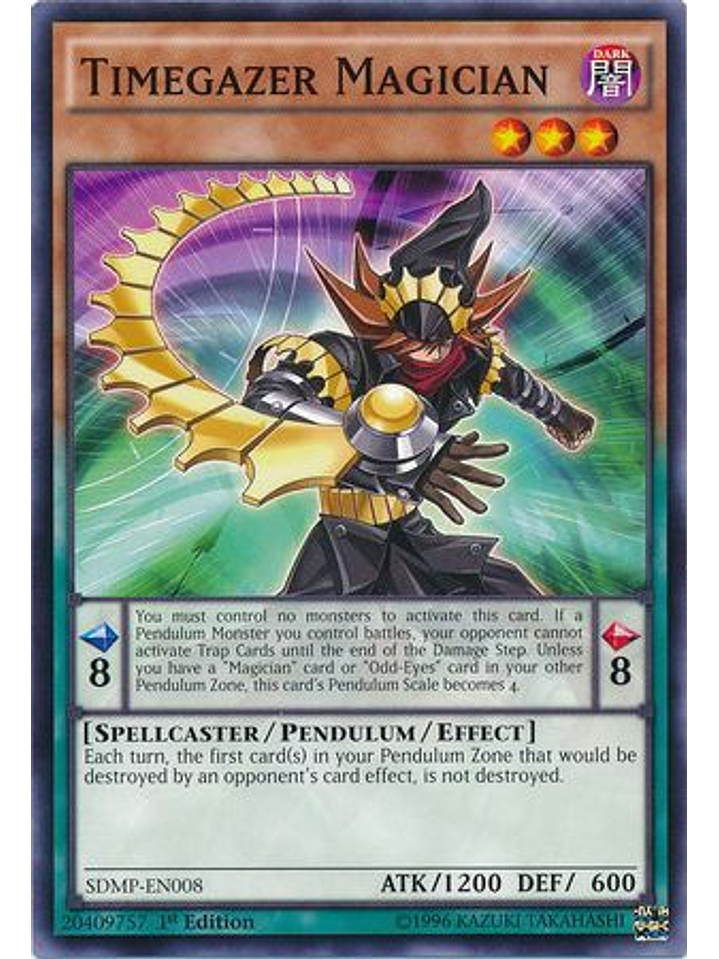 Timegazer Magician - SDMP-EN008 - Common 1st Edition 1