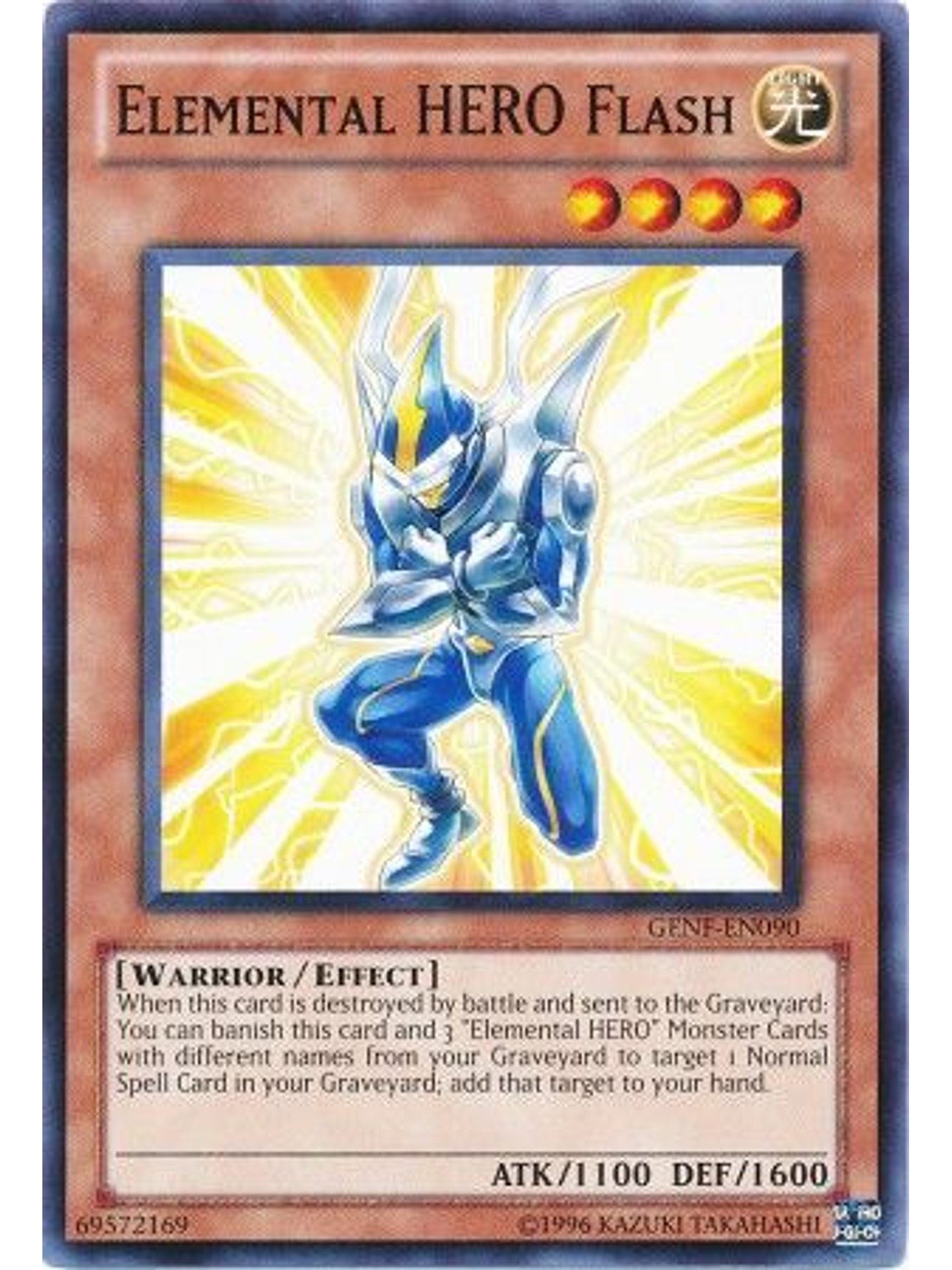Elemental Hero Flash - GENF-EN090 - Common Unlimited 1