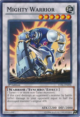 Mighty Warrior - LVAL-EN096 - Common 1st Edition