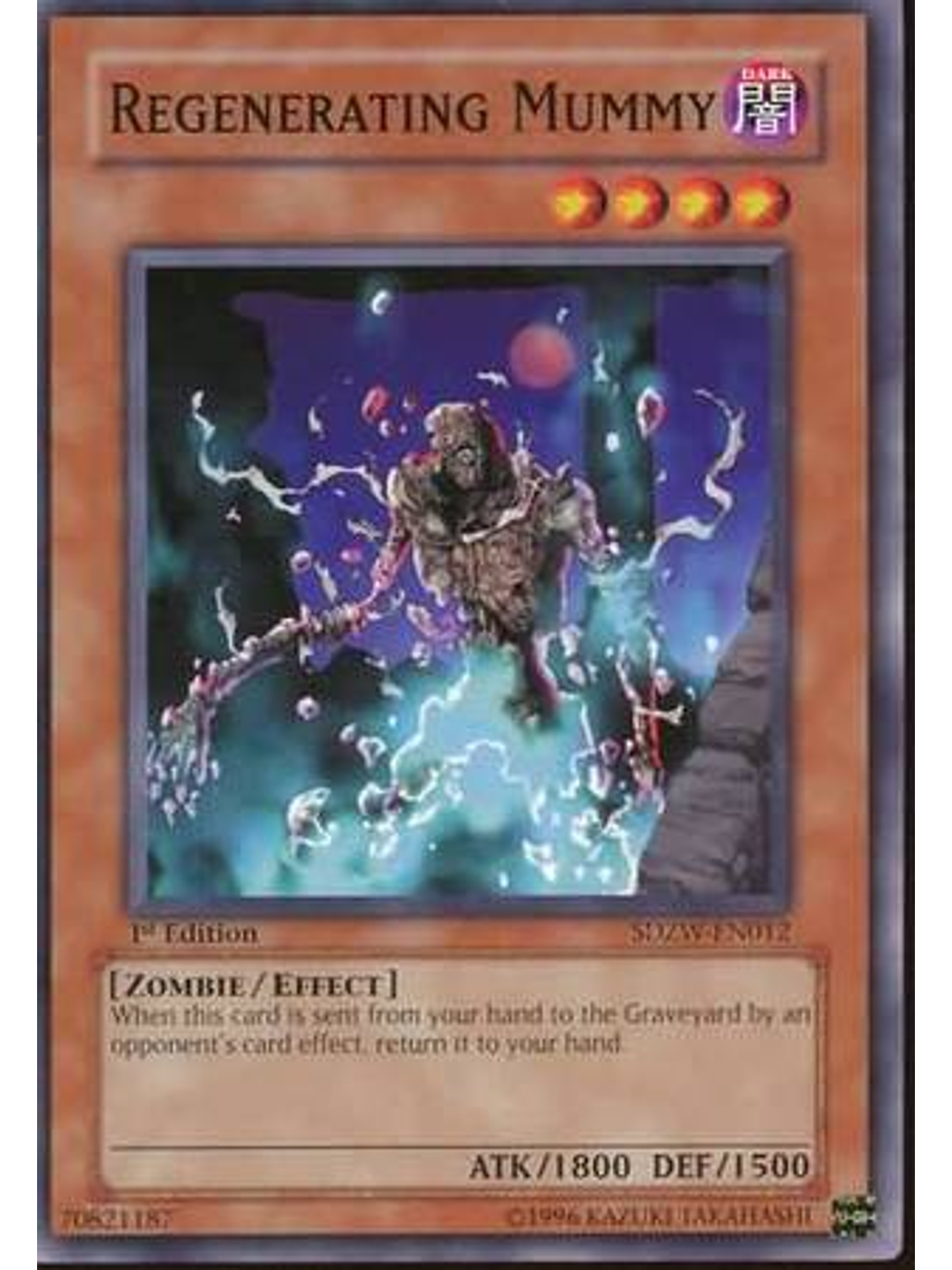 Regenerating Mummy - SDZW-EN012 - Common 1st Edition 1