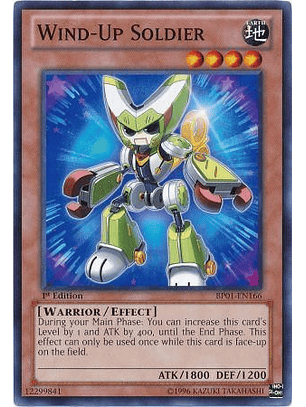 Wind-Up Soldier - BP01-EN166 - Common 1st Edition