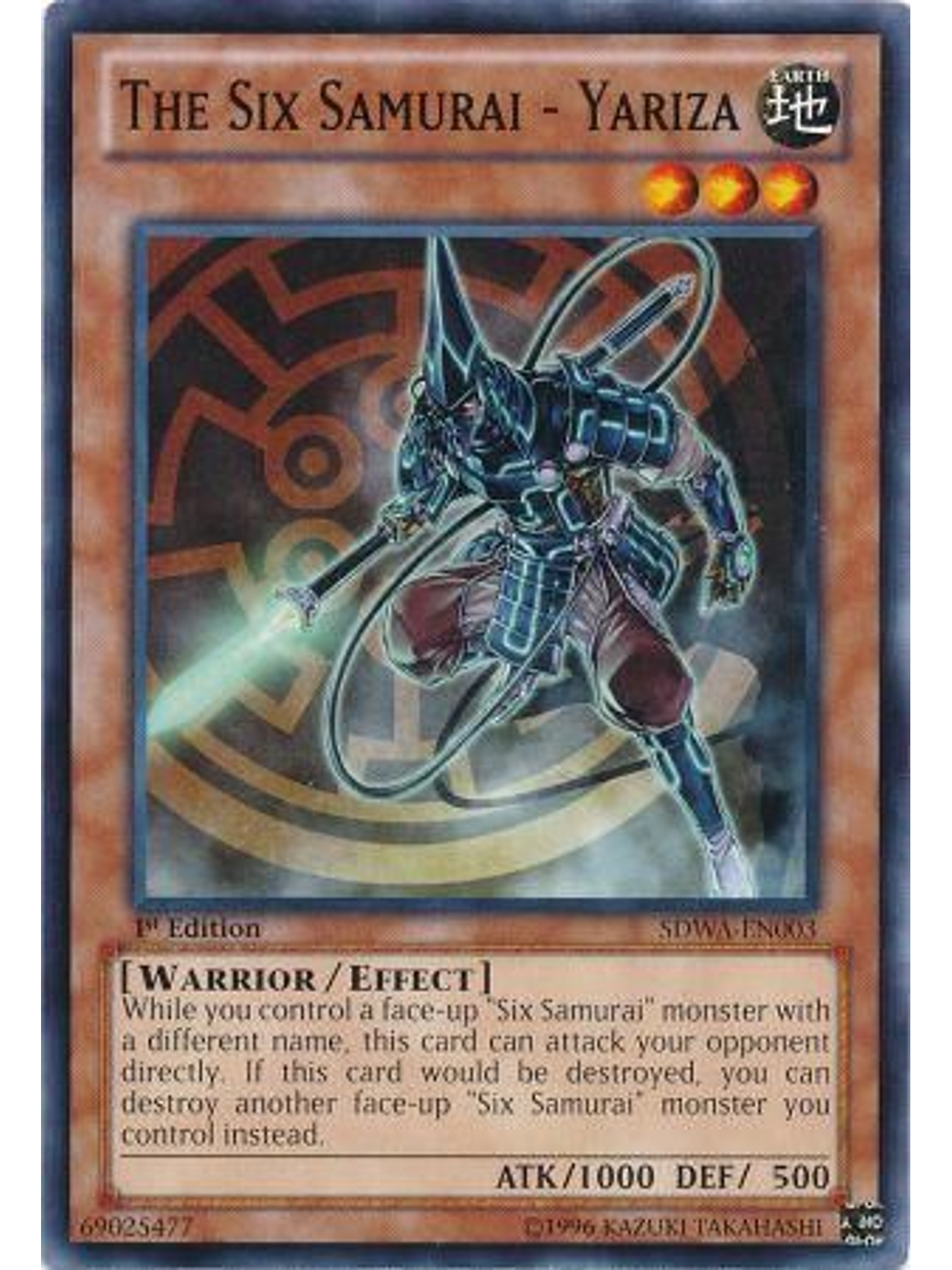 The Six Samurai - Yariza - SDWA-EN003 - Common 1st Edition 1