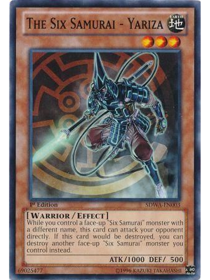 The Six Samurai - Yariza - SDWA-EN003 - Common 1st Edition 1