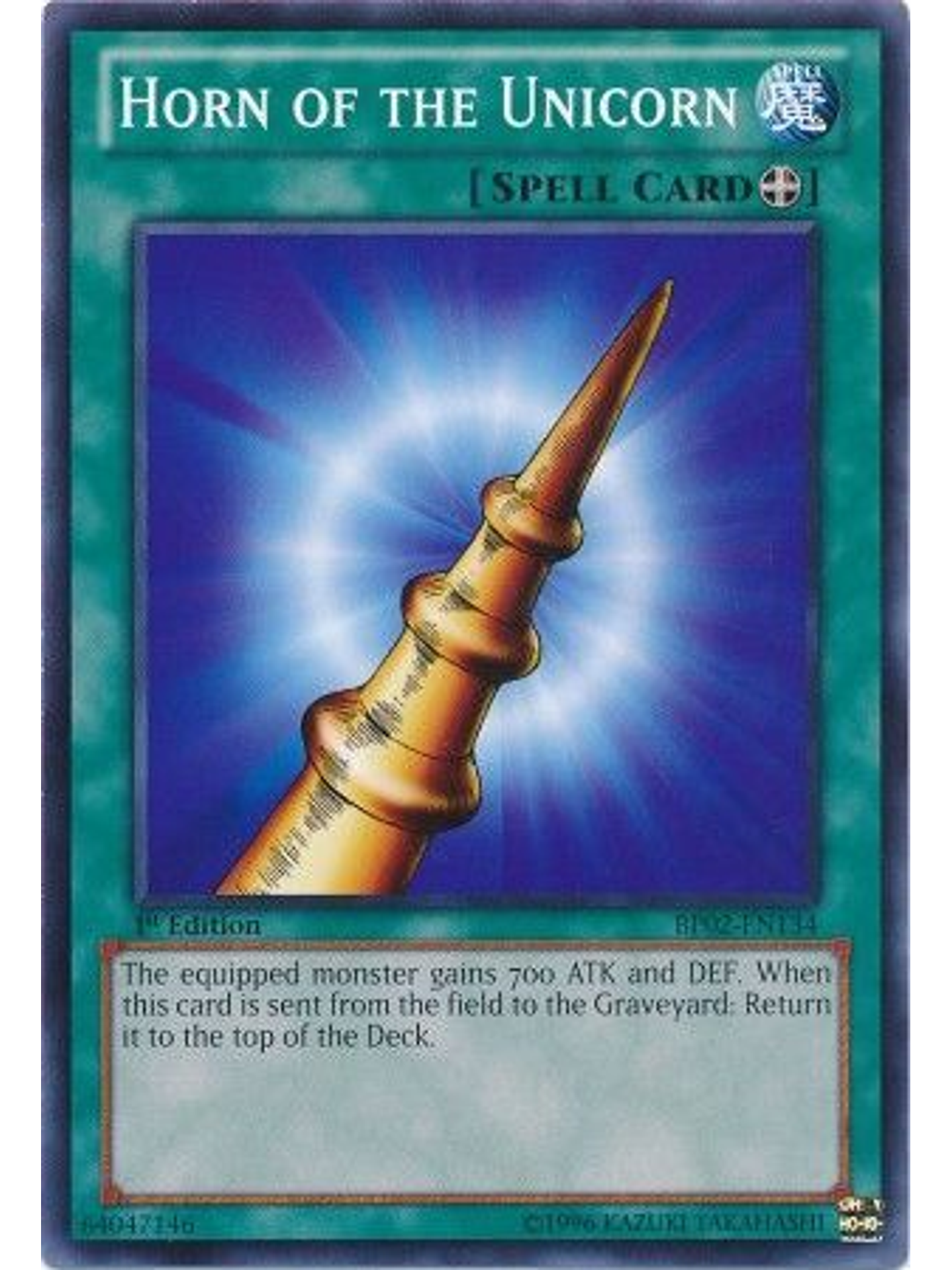 Horn of the Unicorn - BP02-EN134 - Common 1st Edition 1