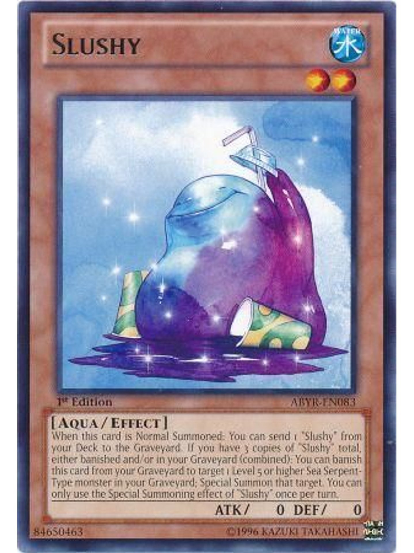 Slushy - ABYR-EN083 - Rare 1st Edition 1