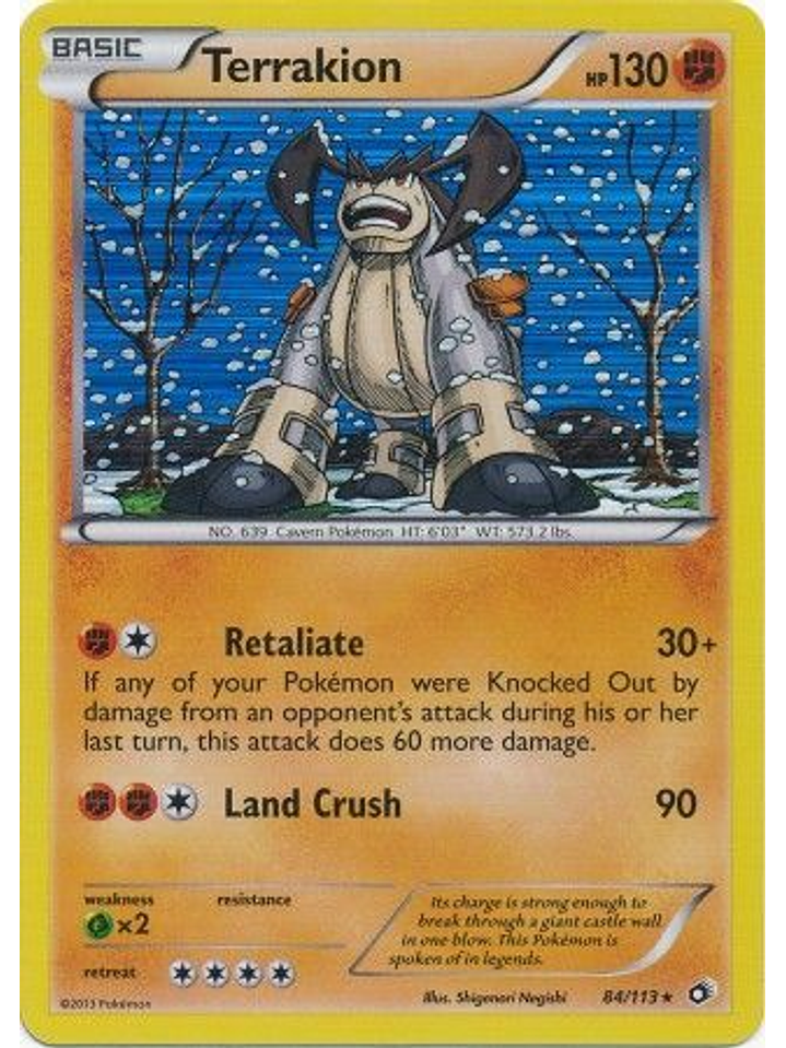 Terrakion - 84/113 - Holo Rare 1