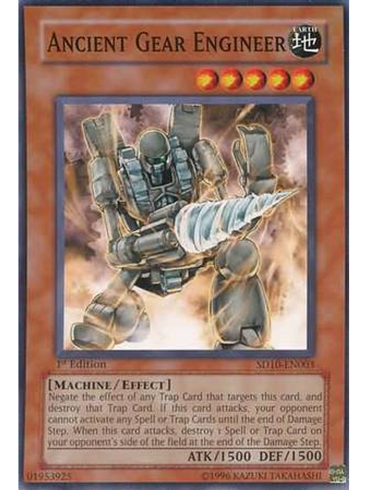 Ancient Gear Engineer - SD10-EN003 - Common 1st Edition 1