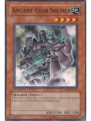 Ancient Gear Soldier - SD10-EN014 - Common 1st Edition