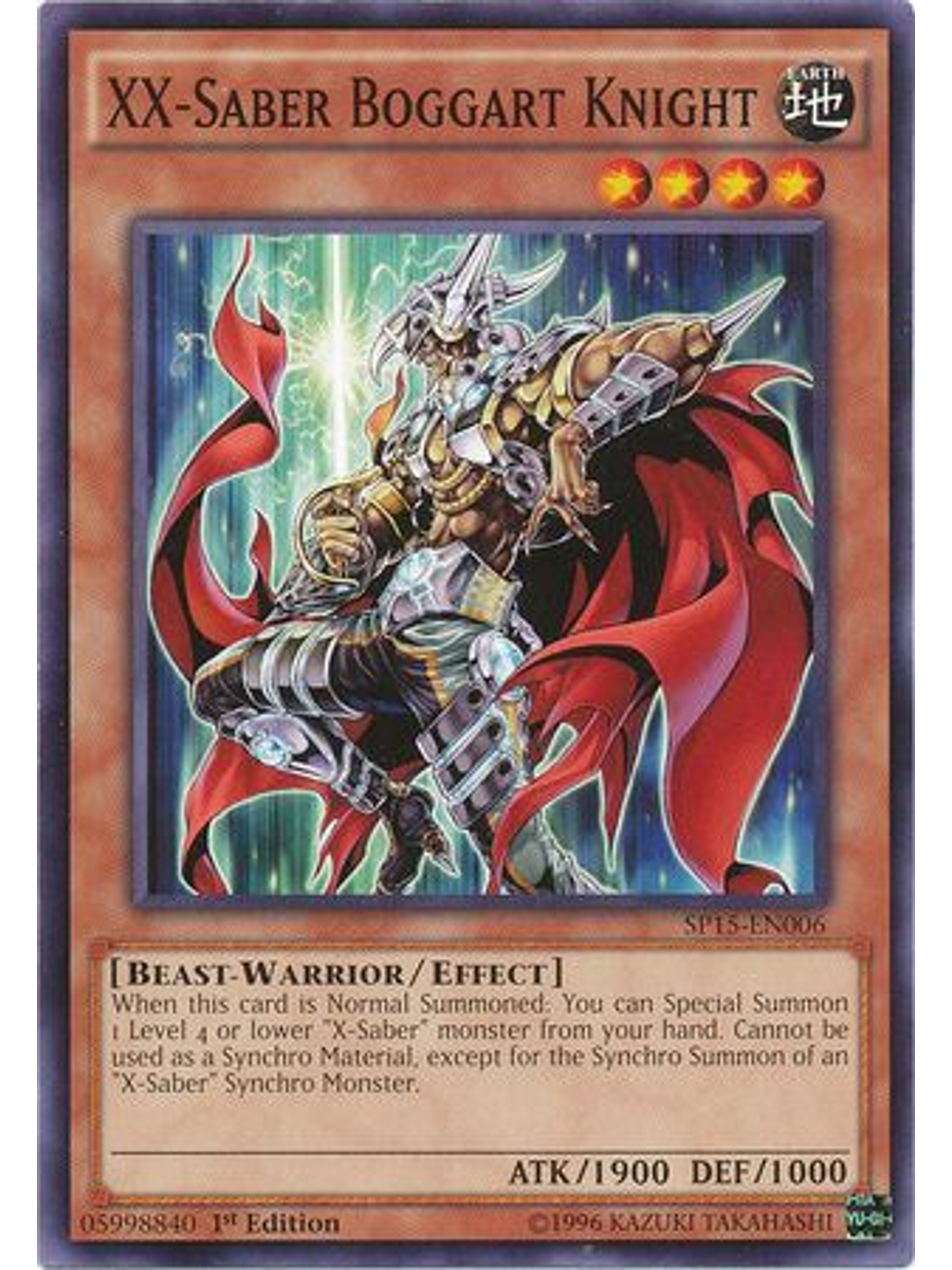 XX-Saber Boggart Knight - SP15-EN006 - Common 1st Edition 1