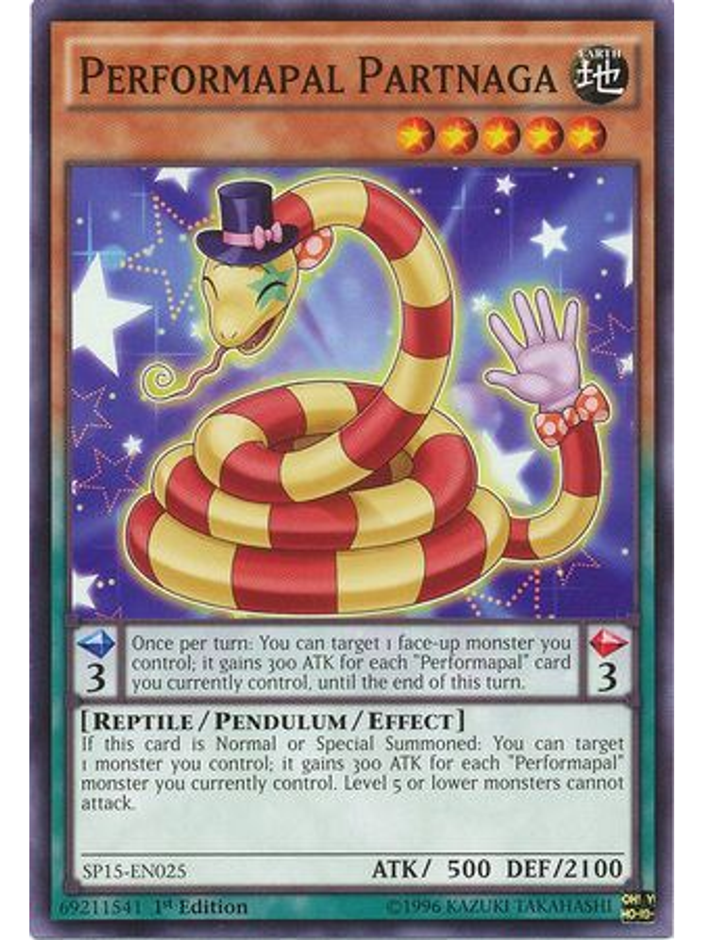 Performapal Partnaga - SP15-EN025 - Common 1st Edition 1