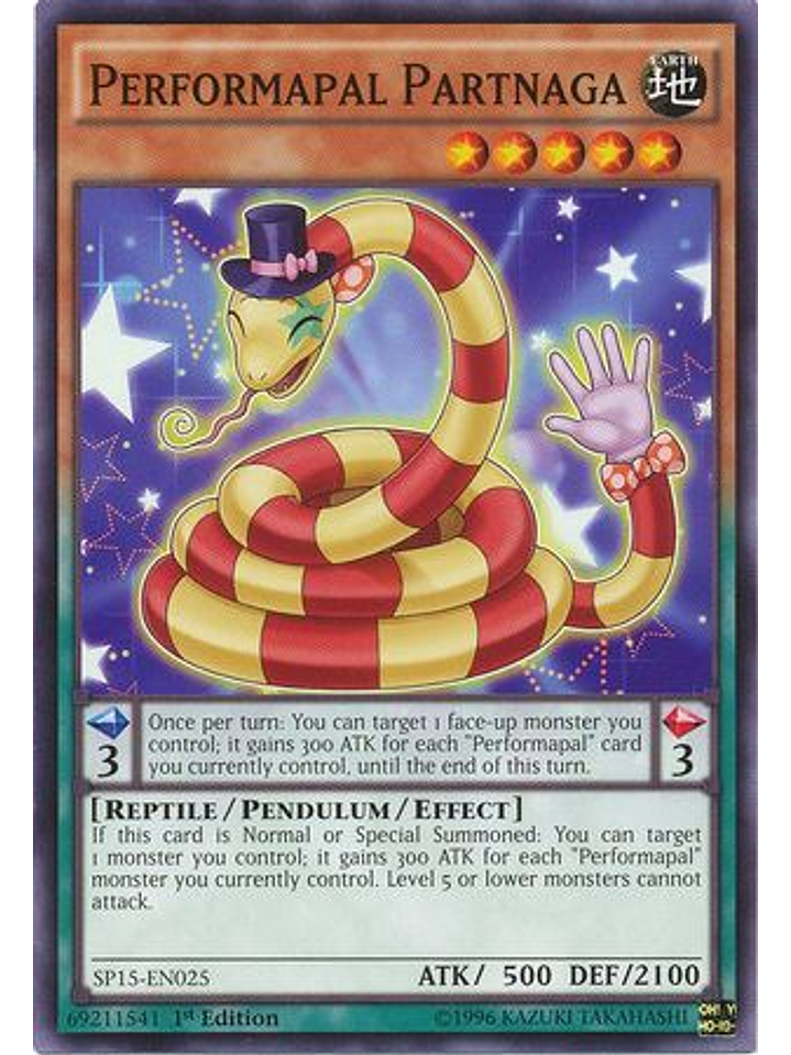 Performapal Partnaga - SP15-EN025 - Common 1st Edition 1