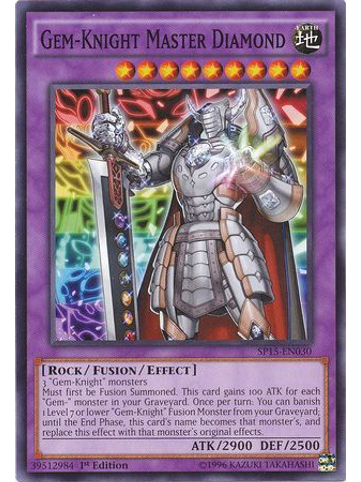 Gem-Knight Master Diamond - SP15-EN030 - Common 1st Edition 1