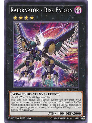 Raidraptor - Rise Falcon - SP15-EN037 - Common 1st Edition