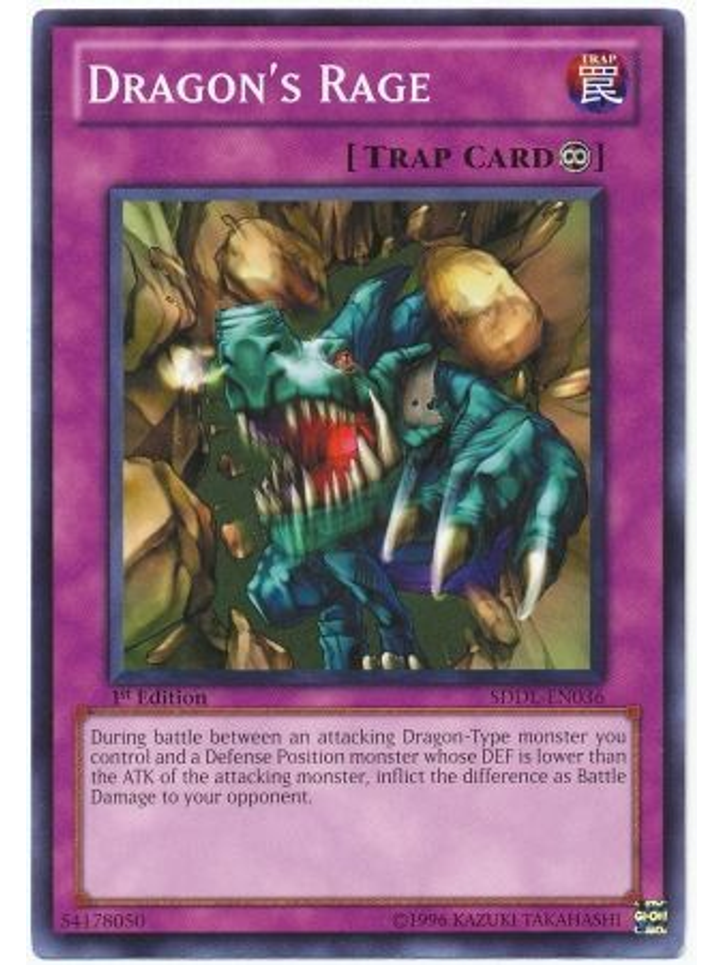 Dragon's Rage - SDDL-EN036 - Common 1st Edition 1