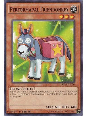 Performapal Friendonkey - SP15-EN026 - Common 1st Edition