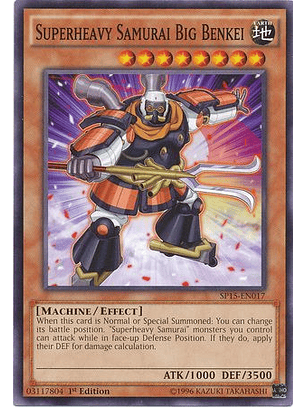Superheavy Samurai Big Benkei - SP15-EN017 - Common 1st Edition