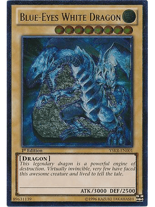 Ultimate Rare - Blue-Eyes White Dragon - YSKR-EN001 1st Edition