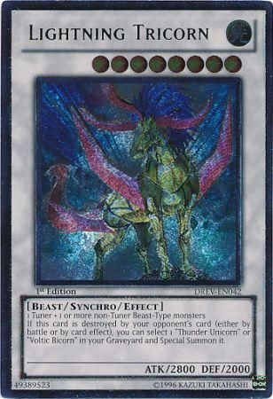Ultimate Rare - Lightning Tricorn - DREV-EN042 1st Edition