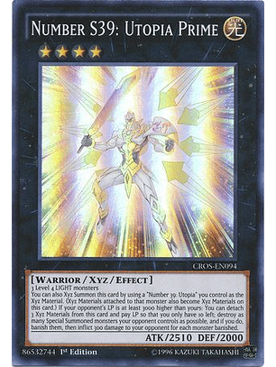 Number S39: Utopia Prime - CROS-EN094 - Super Rare 1st Edition