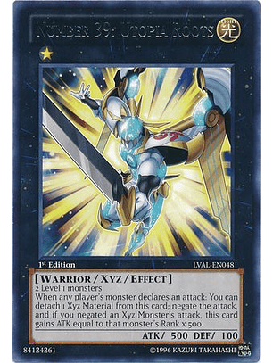 Number 39: Utopia Roots - LVAL-EN048 - Rare 1st Edition