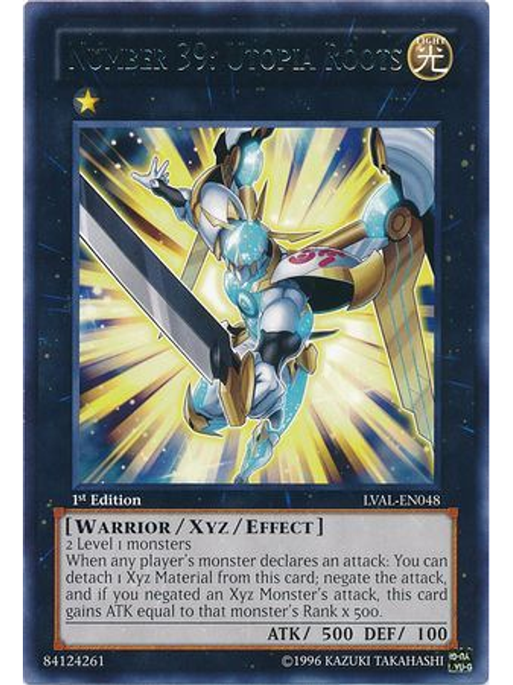 Number 39: Utopia Roots - LVAL-EN048 - Rare 1st Edition 1