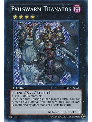 Evilswarm Thanatos - HA07-EN063 - Secret Rare 1st Edition