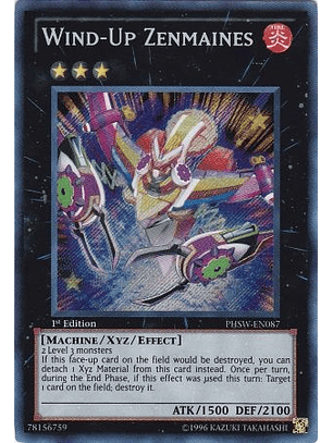 Wind-Up Zenmaines - PHSW-EN087 - Secret Rare 1st Edition