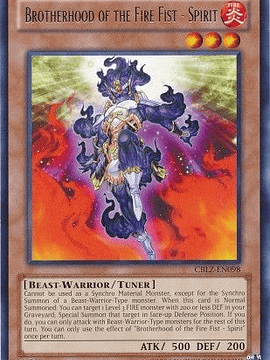 Brotherhood of the Fire Fist - Spirit - CBLZ-EN098 - Rare Unlimited