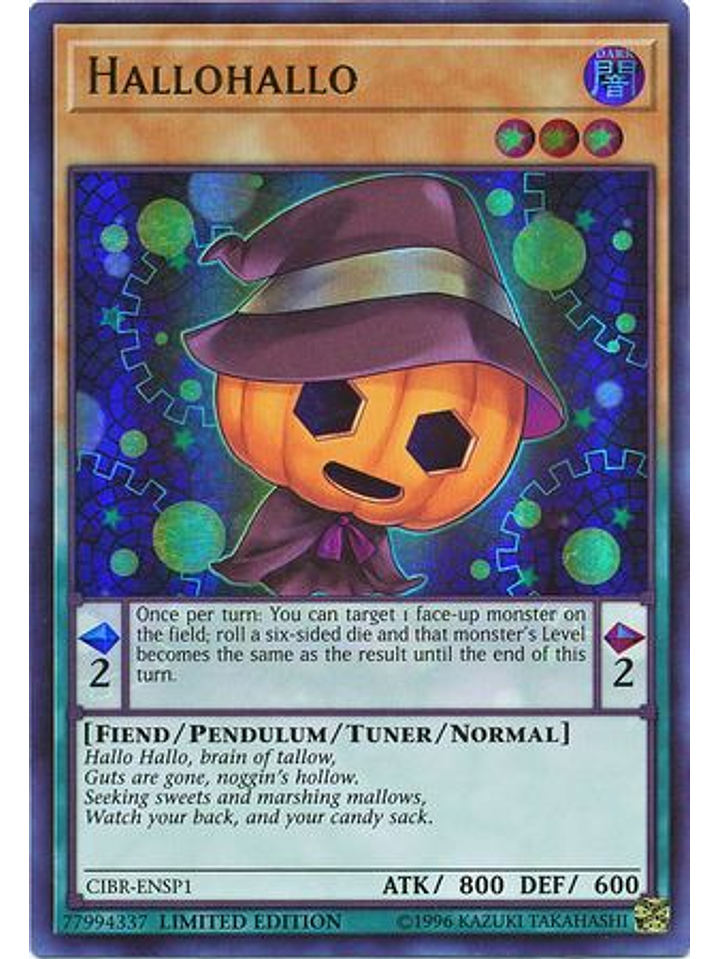 Hallohallo - CIBR-ENSP1 - Ultra Rare Limited Edition 1