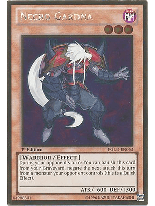 Necro Gardna - PGLD-EN063 - Gold Rare 1st Edition
