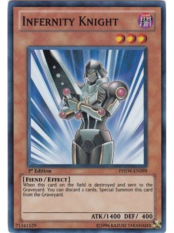 Infernity Knight - PHSW-EN099 - Super Rare 1st Edition 1