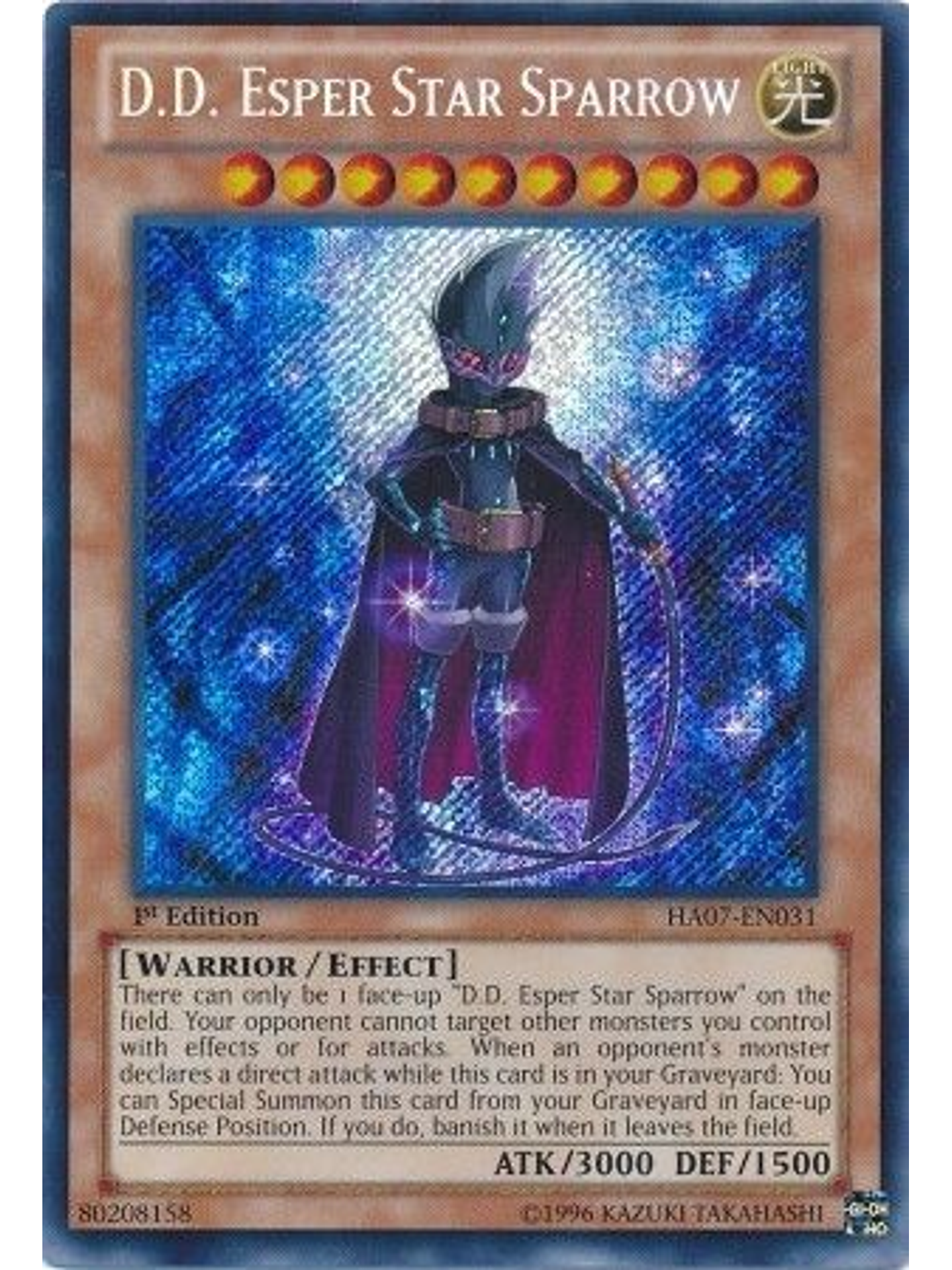 D.D. Esper Star Sparrow - HA07-EN031 - Secret Rare 1st Edition 1