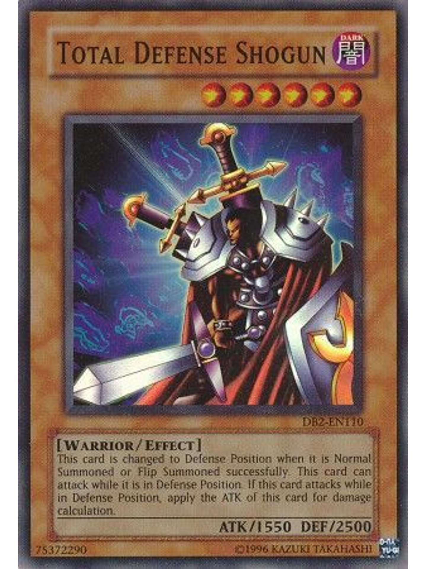 Total Defense Shogun - DB2-EN110 - Super Rare 1