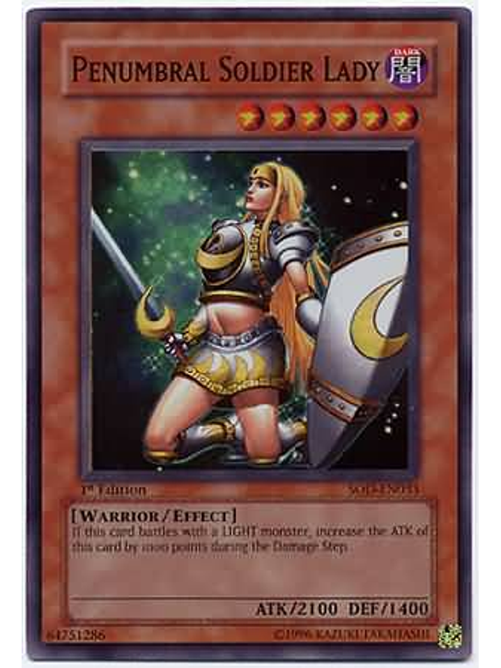 Penumbral Soldier Lady - SOD-EN033 - Super Rare 1st Edition 1