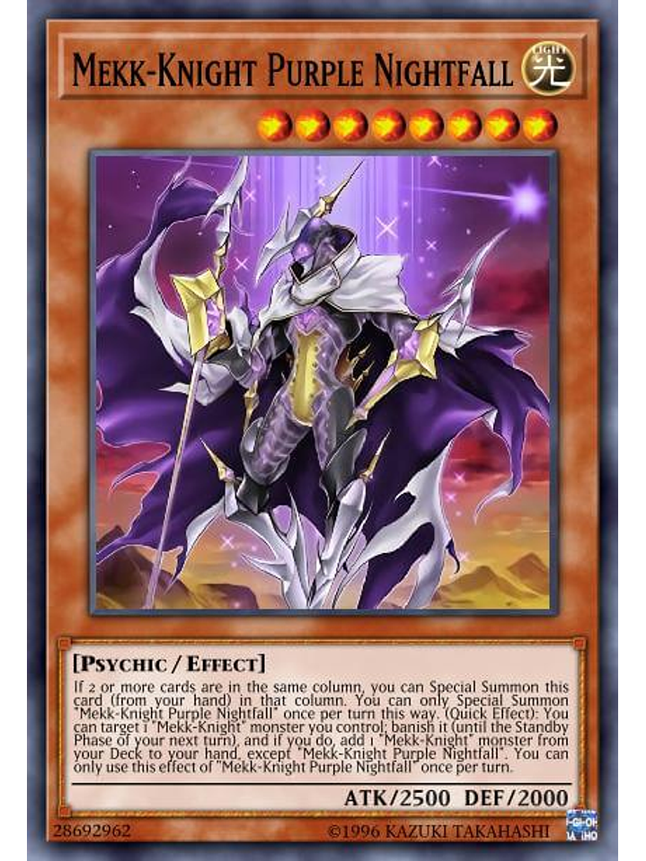 Mekk-Knight Purple Nightfall - SDBT-EN017 - Common 1st edition 1