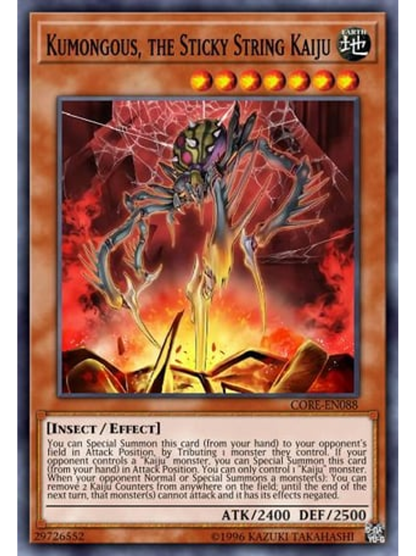 Kumongous, the Sticky String Kaiju - SDBT-EN010 - Common 1st edition 1