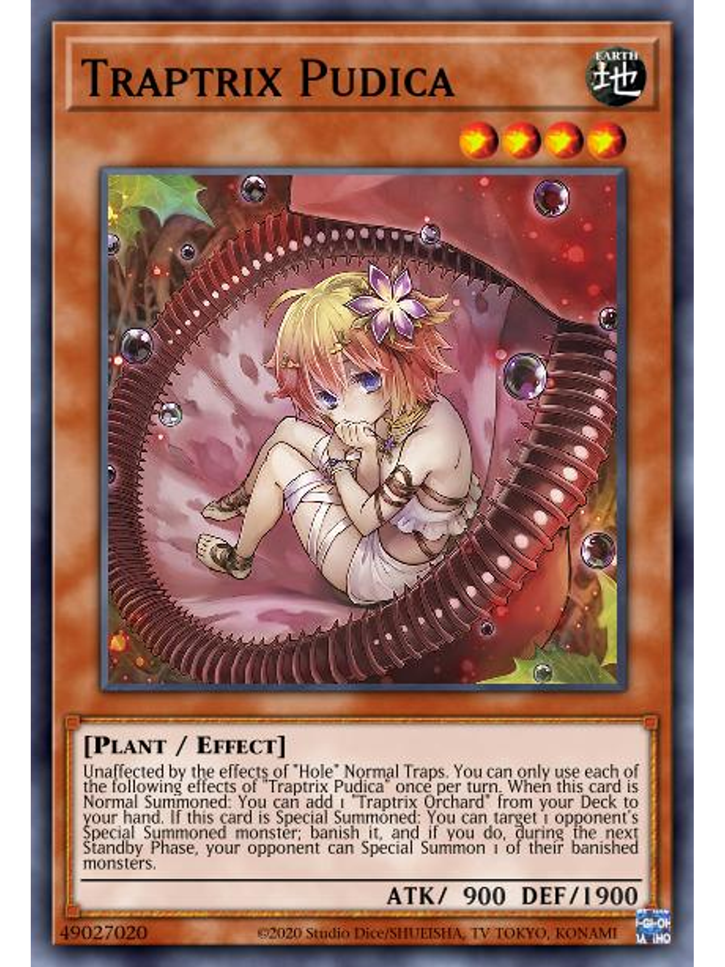 Traptrix Pudica - SDBT-EN001 - Ultra Rare 1st edition 1