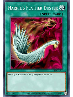 Harpie's Feather Duster - SDBT-EN026 - Common 1st edition