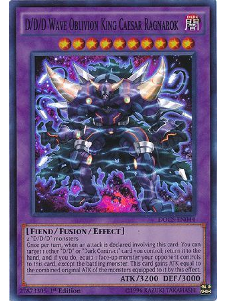 D/D/D Wave Oblivion King Caesar Ragnarok - DOCS-EN044 - Super Rare 1st Edition 1