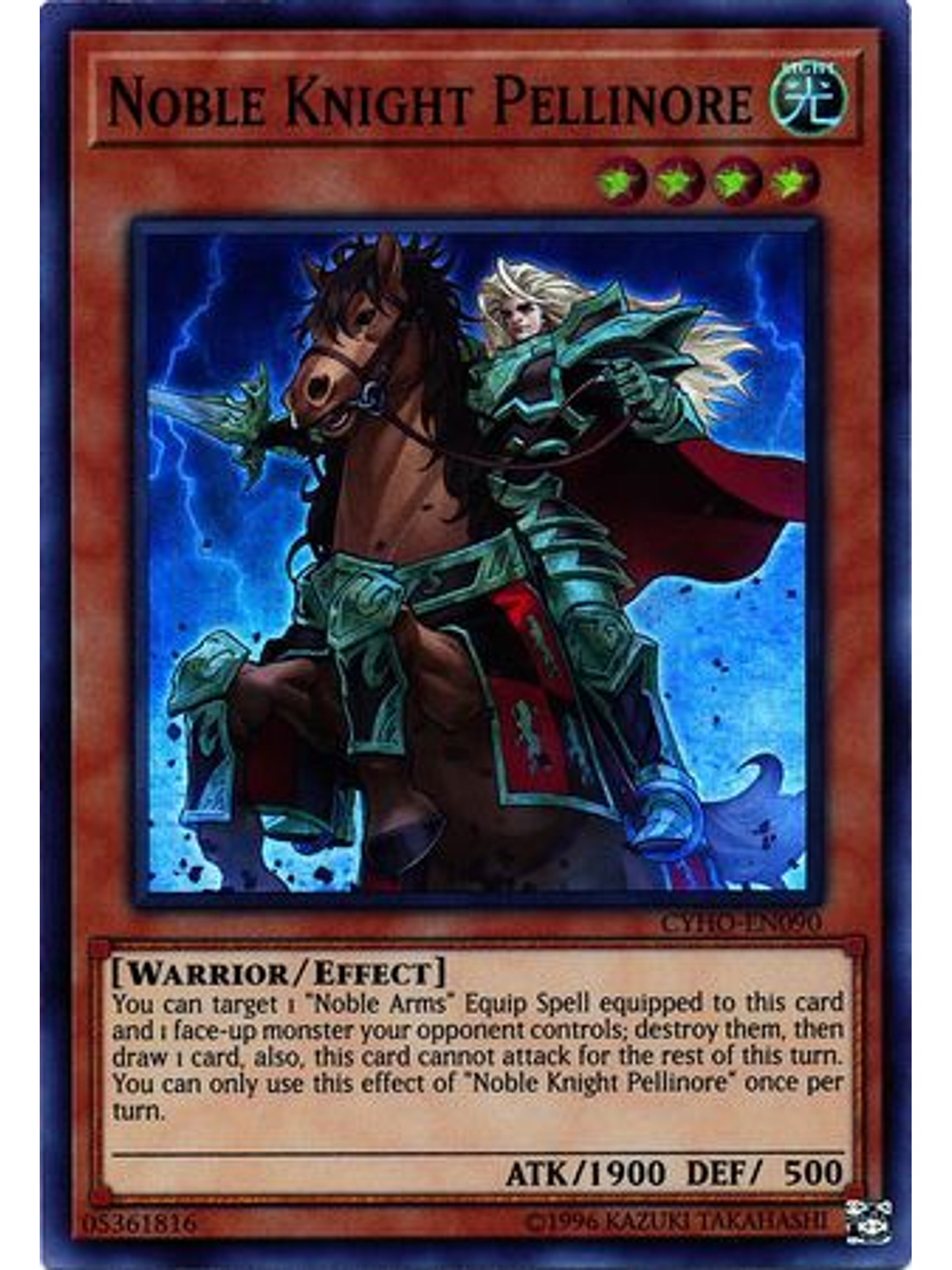 Noble Knight Pellinore - CYHO-EN090 - Super Rare Unlimited 1