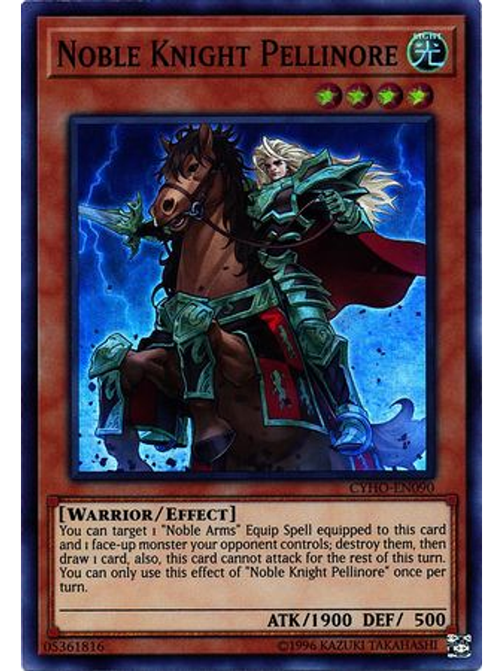 Noble Knight Pellinore - CYHO-EN090 - Super Rare Unlimited 1