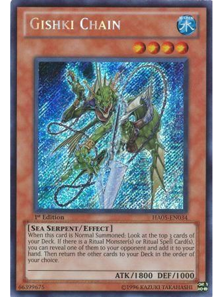 Gishki Chain - HA05-EN034 - Secret Rare 1st Edition 1
