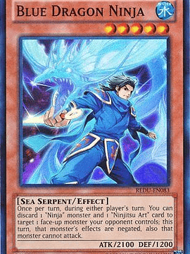Blue Dragon Ninja - REDU-EN083 - Super Rare Unlimited